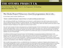 Tablet Screenshot of otesha.org.uk